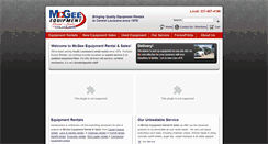 Desktop Screenshot of mcgee-equipment.com