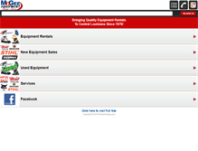 Tablet Screenshot of mcgee-equipment.com